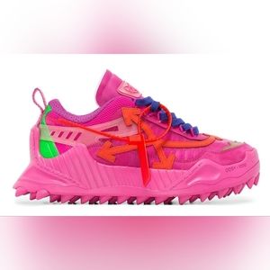 Off White Virgil Abloh Odyssey 1000 Women's Pink Sneakers sz 7/37